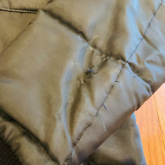 VTG Bob Allen Black Puffer Quilted w/Black Suede Shooting Jacket Mens Medium - Picture 11 of 16